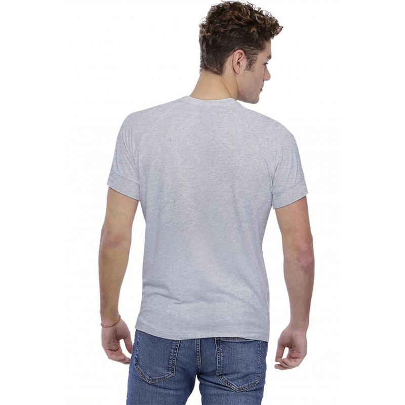 T-shirt col V bande rapportée manches courtes raglan en modal DAN T-shirt col V bande rapportée manches courtes raglan en modal DAN