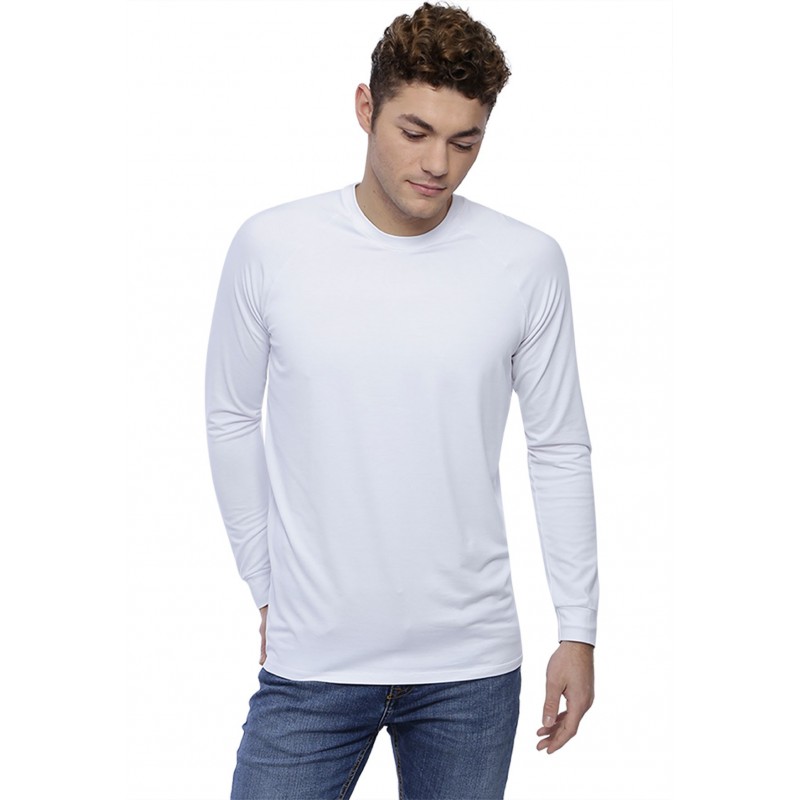 T-shirt col rond manches longues raglan en modal DANY T-shirt col rond manches longues raglan en modal DANY