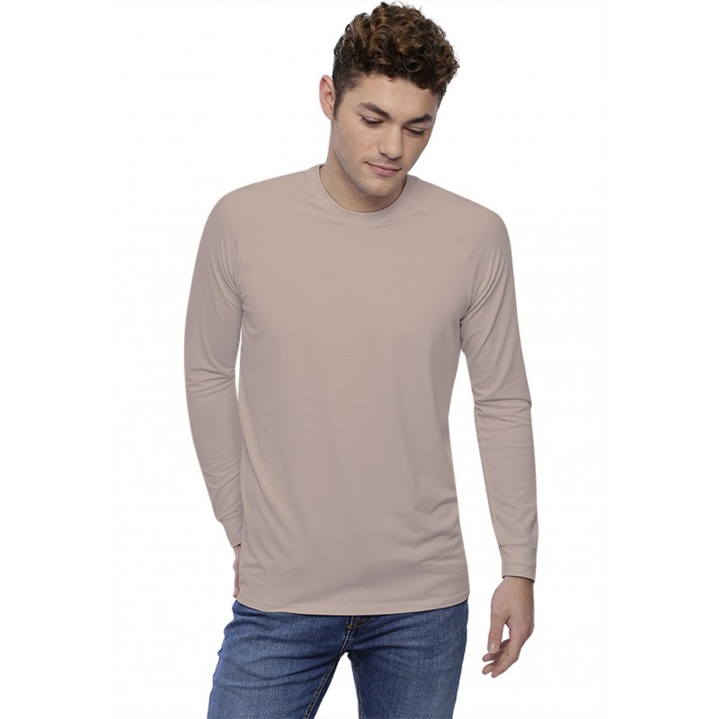 T-shirt col rond manches longues raglan en modal DANY T-shirt col rond manches longues raglan en modal DANY