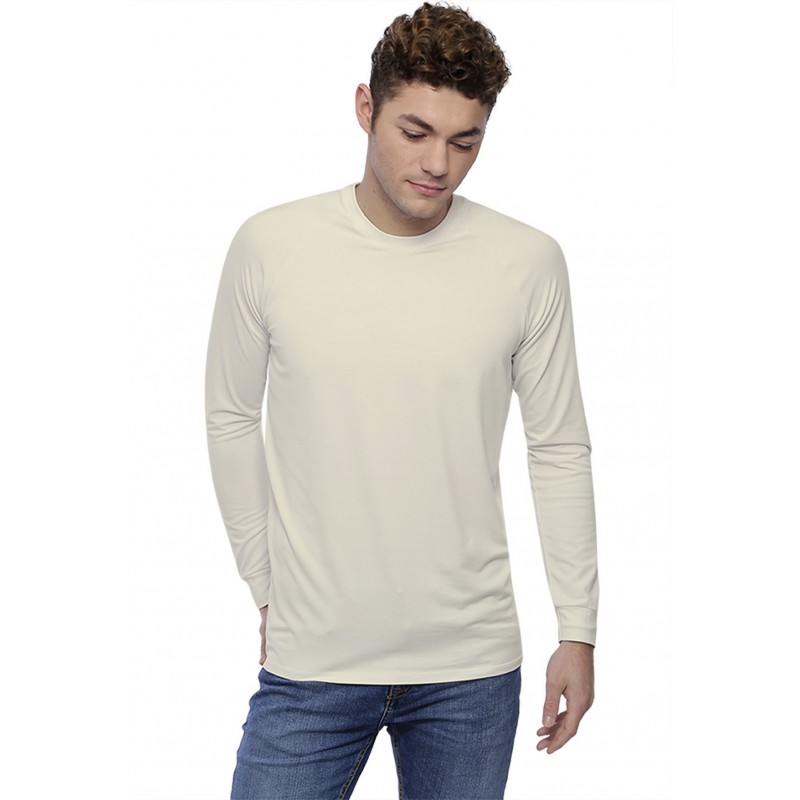 T-shirt col rond manches longues raglan en modal DANY T-shirt col rond manches longues raglan en modal DANY