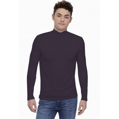 T-shirt col montant manches longues en modal RAPHAEL