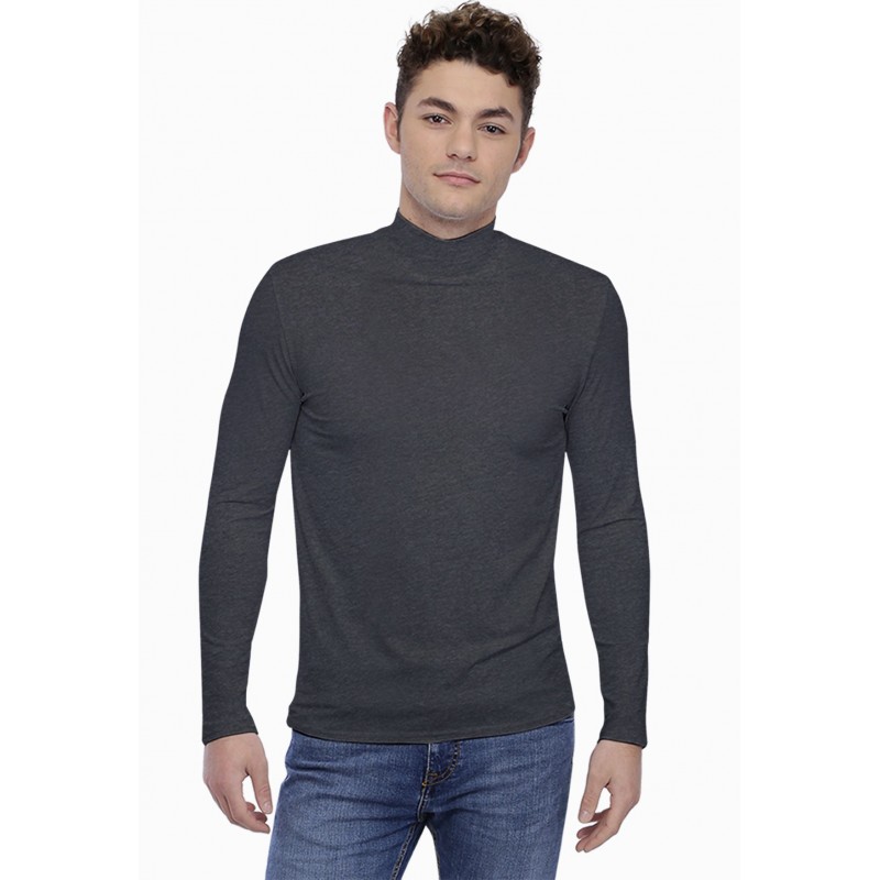 T-shirt col montant manches longues en modal RAPHAEL T-shirt col montant manches longues en modal RAPHAEL