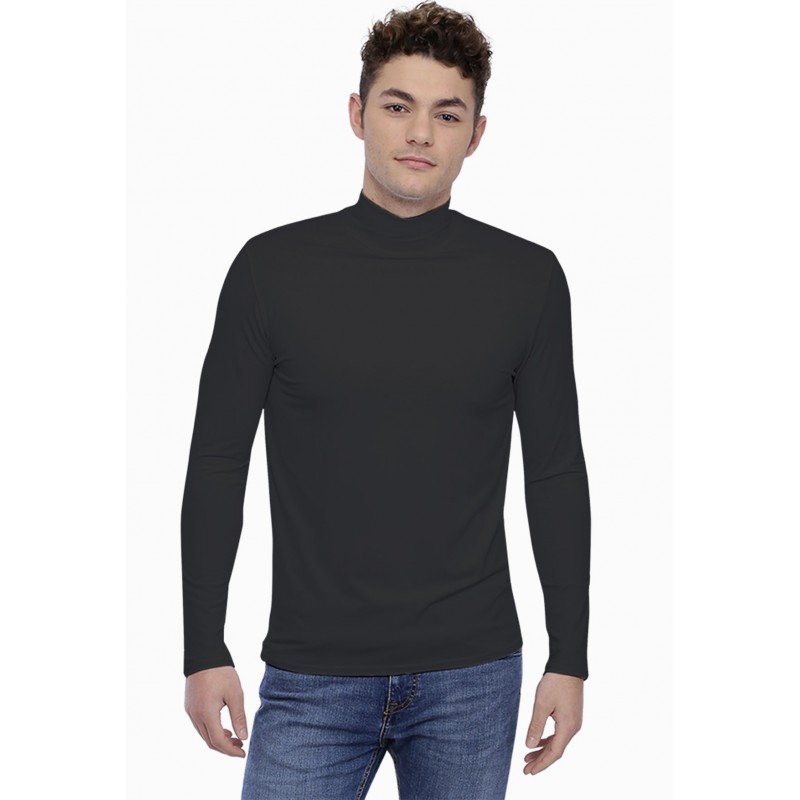 T-shirt col montant manches longues en modal RAPHAEL T-shirt col montant manches longues en modal RAPHAEL