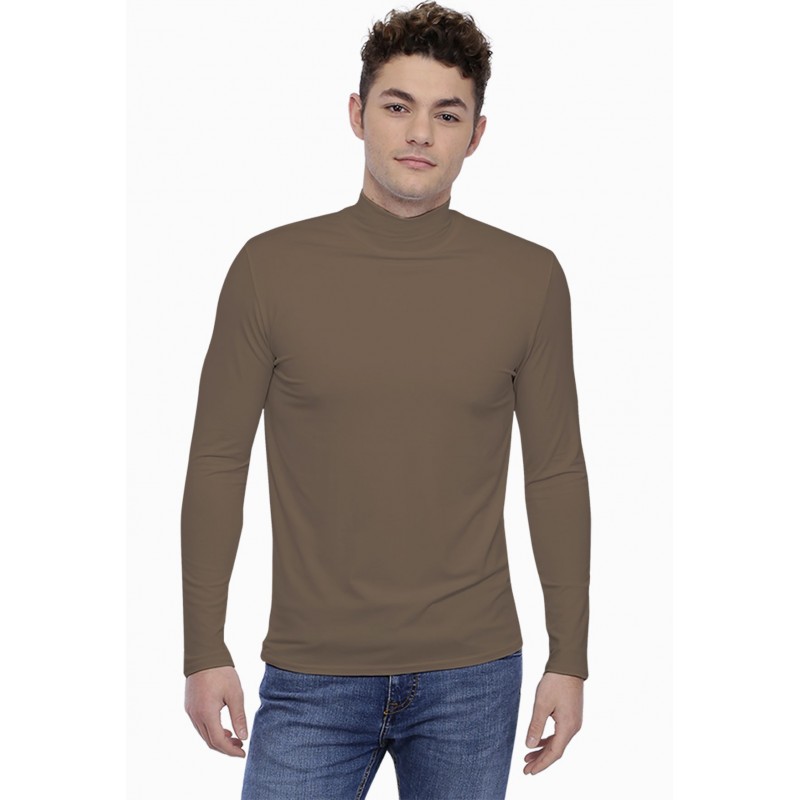 T-shirt col montant manches longues en modal RAPHAEL T-shirt col montant manches longues en modal RAPHAEL