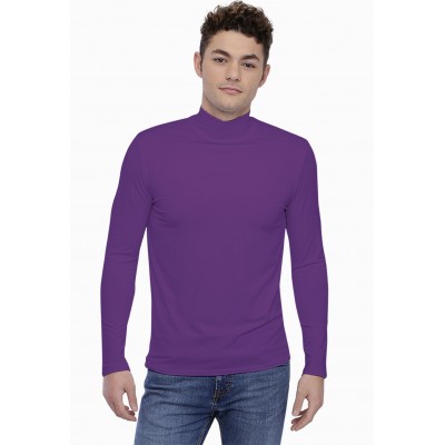 T-shirt col montant manches longues en modal RAPHAEL