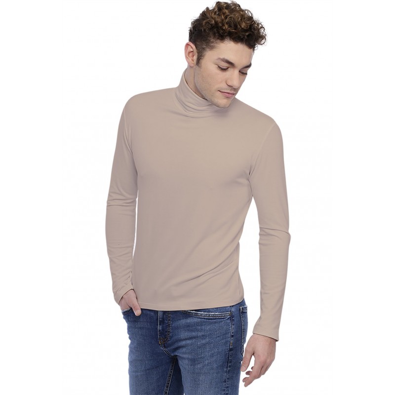 T-shirt col roulé manches longues en modal PHILIPPE T-shirt col roulé manches longues en modal PHILIPPE