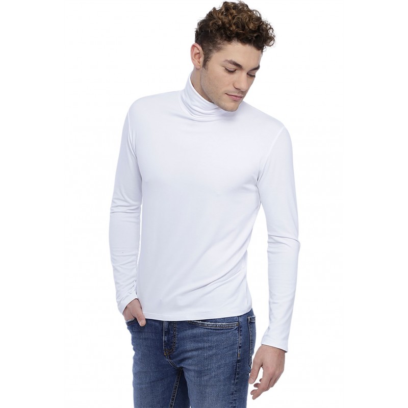 T-shirt col roulé manches longues en modal PHILIPPE T-shirt col roulé manches longues en modal PHILIPPE