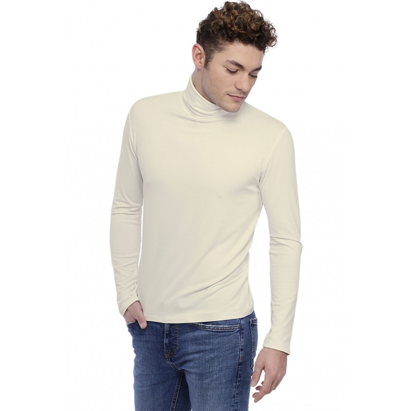 T-shirt col roulé manches longues en modal PHILIPPE T-shirt col roulé manches longues en modal PHILIPPE
