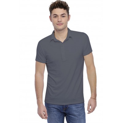 Tee-shirt col polo boutonné manches courtes en modal JOSH