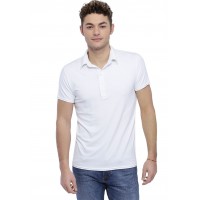 Tee-shirt col polo boutonné manches courtes en modal JOSH