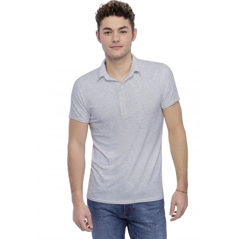 Tee-shirt col polo boutonné manches courtes en modal JOSH Tee-shirt col polo boutonné manches courtes en modal JOSH