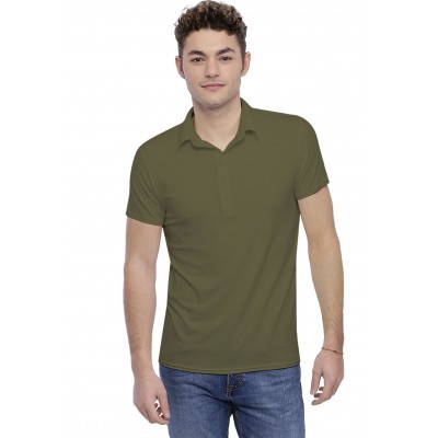 Tee-shirt col polo boutonné manches courtes en modal JOSH