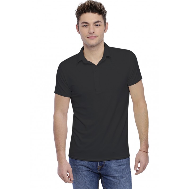 Tee-shirt col polo boutonné manches courtes en modal JOSH Tee-shirt col polo boutonné manches courtes en modal JOSH