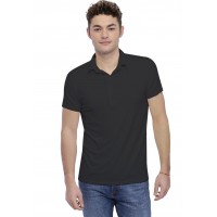 Tee-shirt col polo boutonné manches courtes en modal JOSH