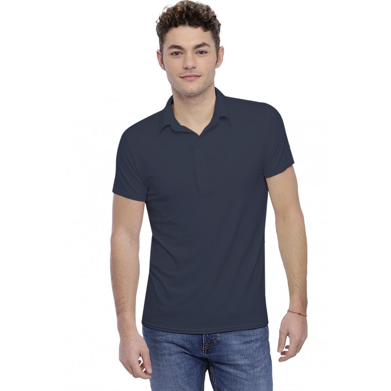 Tee-shirt col polo boutonné manches courtes en modal JOSH Tee-shirt col polo boutonné manches courtes en modal JOSH