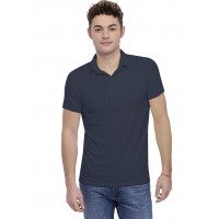 Tee-shirt col polo boutonné manches courtes en modal JOSH