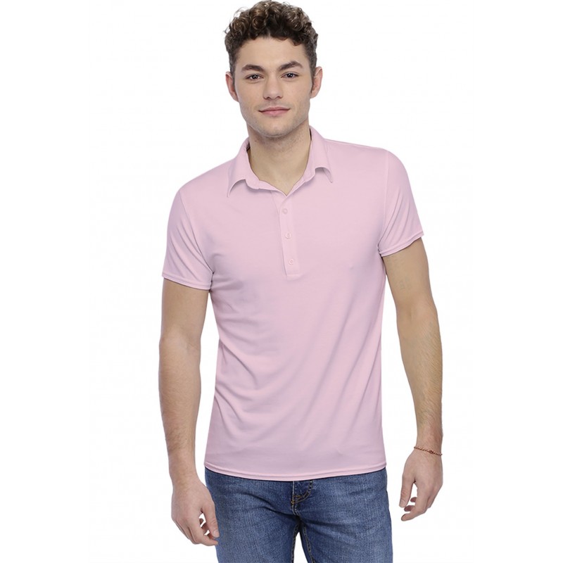 Tee-shirt col polo boutonné manches courtes en modal JOSH Tee-shirt col polo boutonné manches courtes en modal JOSH