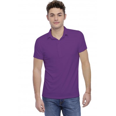 Tee-shirt col polo boutonné manches courtes en modal JOSH
