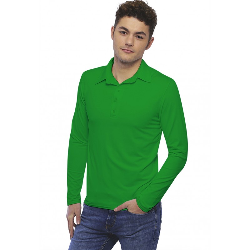 Tee-shirt col polo boutonné manches longues en modal JOSH Tee-shirt col polo boutonné manches longues en modal JOSH