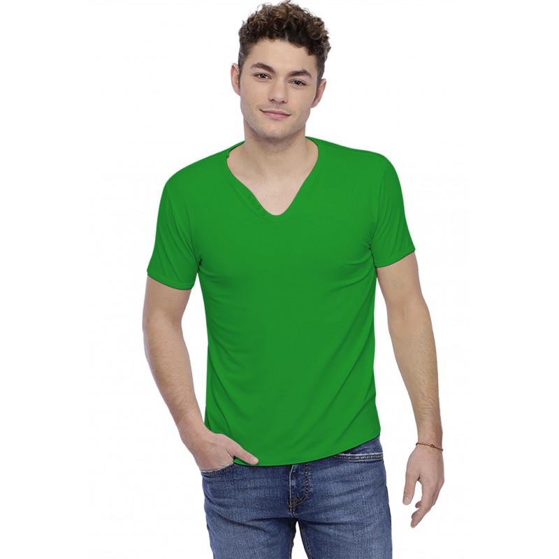 T-shirt col V boutonné manches courtes en modal LIAM T-shirt col V boutonné manches courtes en modal LIAM