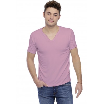 T-shirt col V boutonné manches courtes en modal LIAM