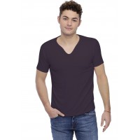 T-shirt col V boutonné manches courtes en modal LIAM