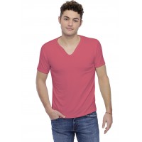 T-shirt col V boutonné manches courtes en modal LIAM