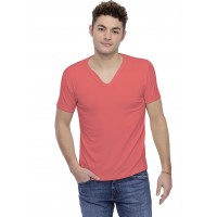 T-shirt col V boutonné manches courtes en modal LIAM