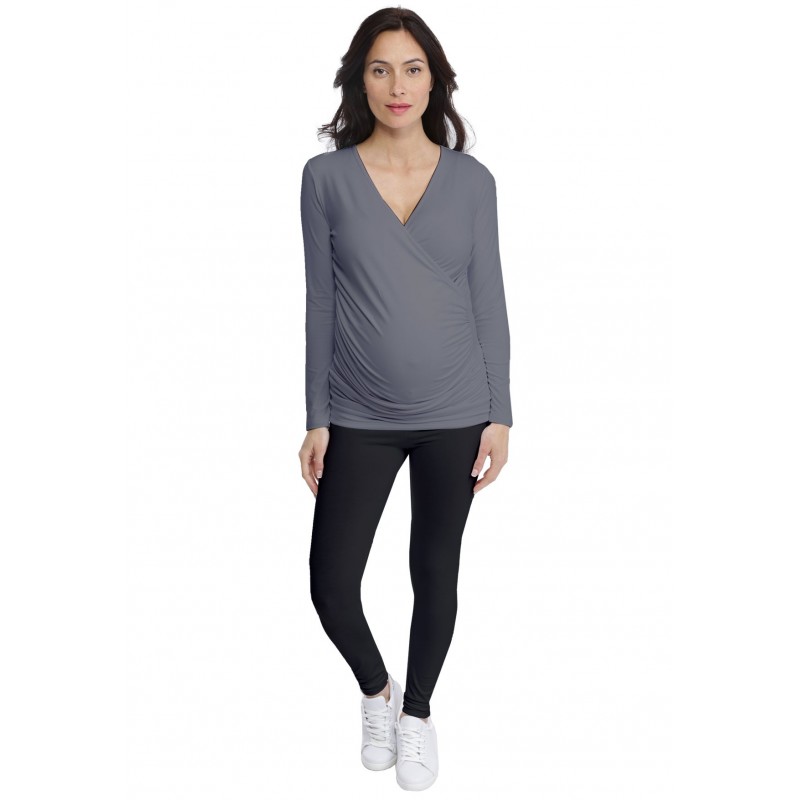 T-shirt cache-coeur de grossesse en modal IRIS T-shirt cache-coeur de grossesse en modal IRIS