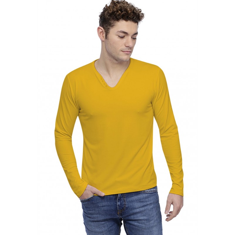 T-shirt col V boutonné manches longues en modal LIAM T-shirt col V boutonné manches longues en modal LIAM