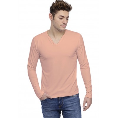 T-shirt col V boutonné manches longues en modal LIAM