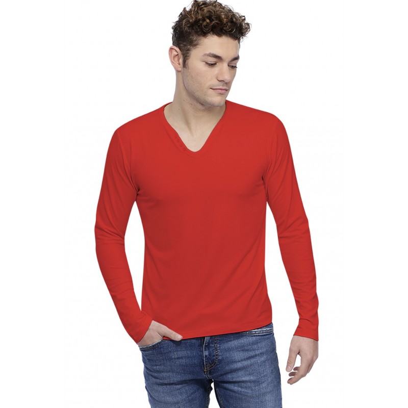T-shirt col V boutonné manches longues en modal LIAM T-shirt col V boutonné manches longues en modal LIAM