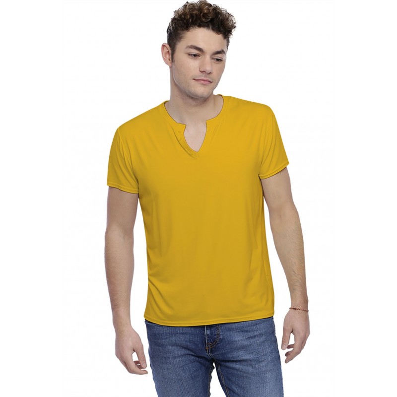 T-shirt col tunisien boutonné manches courtes en modal PAUL T-shirt col tunisien boutonné manches courtes en modal PAUL