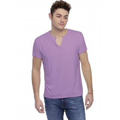 T-shirt col tunisien boutonné manches courtes en modal PAUL