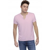 T-shirt col tunisien boutonné manches courtes en modal PAUL