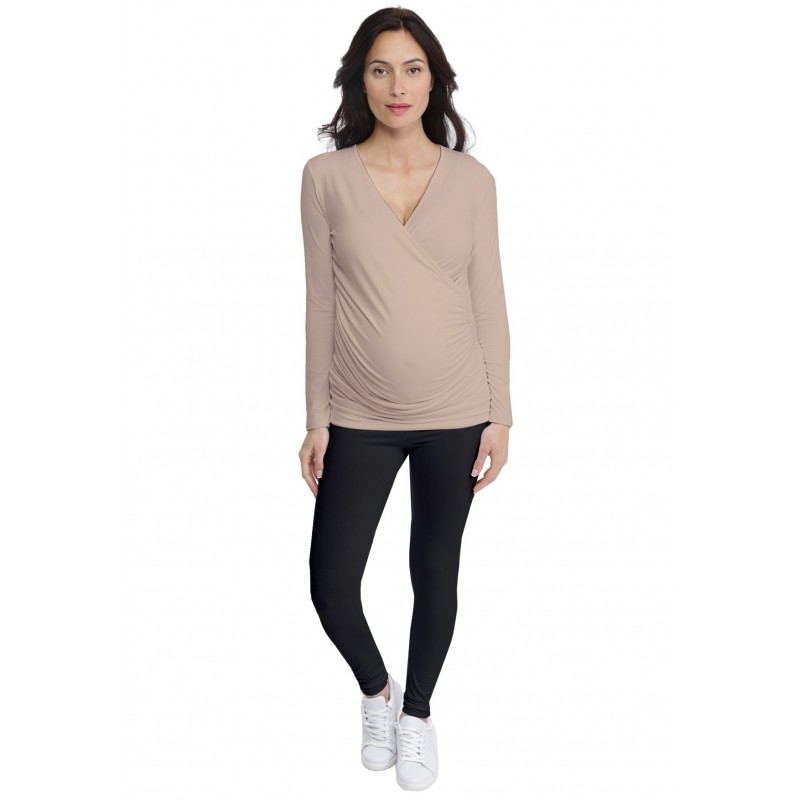 T-shirt cache-coeur de grossesse en modal IRIS T-shirt cache-coeur de grossesse en modal IRIS