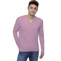 T-shirt col tunisien boutonné manches longues en modal PAUL