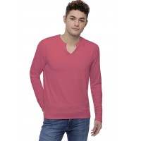 T-shirt col tunisien boutonné manches longues en modal PAUL