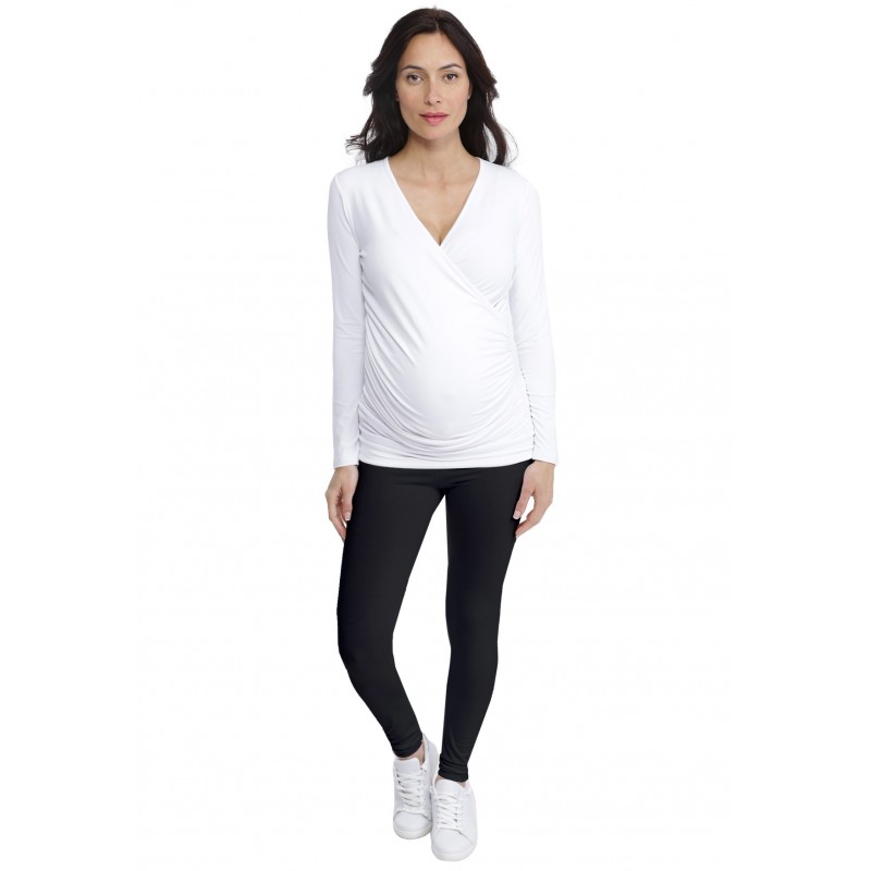 T-shirt cache-coeur de grossesse en modal IRIS T-shirt cache-coeur de grossesse en modal IRIS