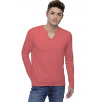 T-shirt col tunisien boutonné manches longues en modal PAUL