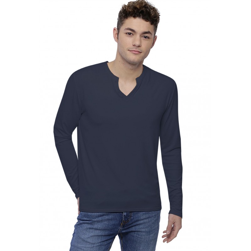 T-shirt col tunisien boutonné manches longues en modal PAUL T-shirt col tunisien boutonné manches longues en modal PAUL