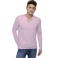 T-shirt col tunisien boutonné manches longues en modal PAUL