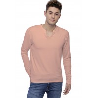 T-shirt col tunisien boutonné manches longues en modal PAUL