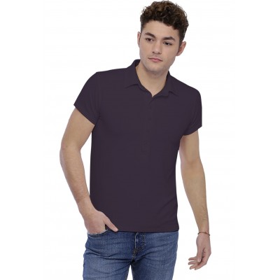 T-shirt col polo couture dos apparente manches courtes en modal RUBEN