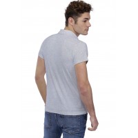 T-shirt col polo couture dos apparente manches courtes en modal RUBEN