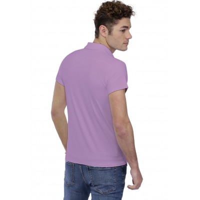 T-shirt col polo couture dos apparente manches courtes en modal RUBEN