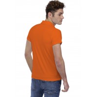 T-shirt col polo couture dos apparente manches courtes en modal RUBEN