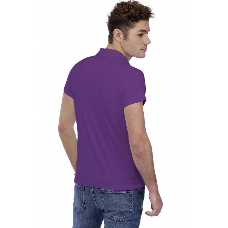 T-shirt col polo couture dos apparente manches courtes en modal RUBEN T-shirt col polo couture dos apparente manches courtes en modal RUBEN