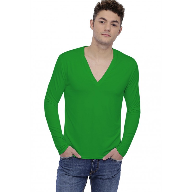 T-shirt col V profond boutonné manches longues en modal PATRICK T-shirt col V profond boutonné manches longues en modal PATRICK