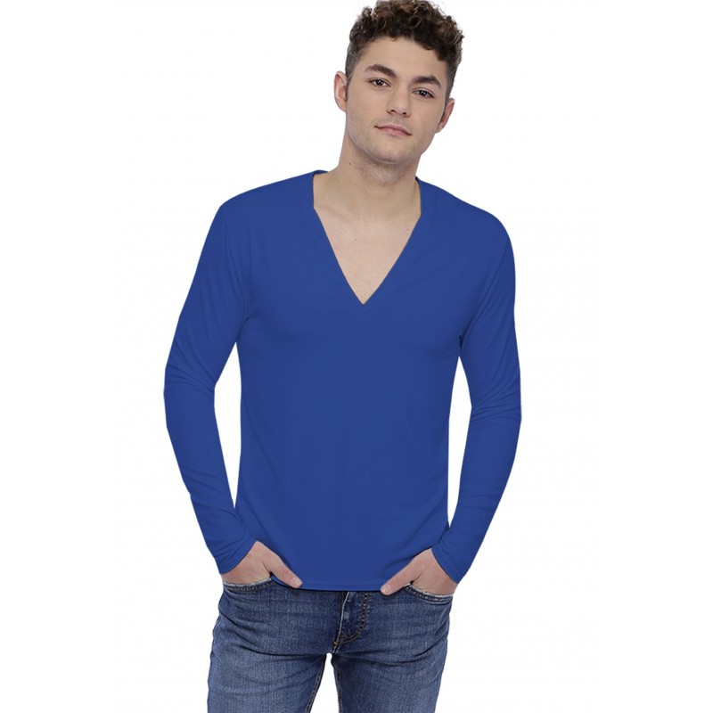 T-shirt col V profond boutonné manches longues en modal PATRICK T-shirt col V profond boutonné manches longues en modal PATRICK